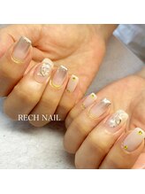 レッシュネイル サロンアンドスクール(RECH NAIL salon&school)/ミラー× ネオンイエロー