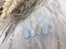 モグネイル(Mogunail)/8月定額A アクセサリーネイル