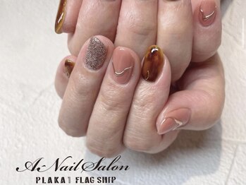 エーネイルサロン プラーカ本店(A-Nail Salon)/べっ甲×ピンク