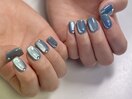うるうる 水色ネイル