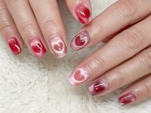 グロスネイル(gloss nail)/ジェルアート/ハートマグネット
