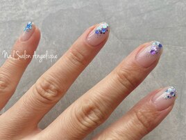 紫陽花ネイル