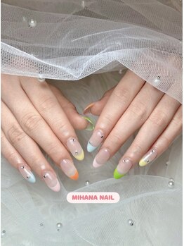 ミハナ(MIHANA )/多色フレンチネイル