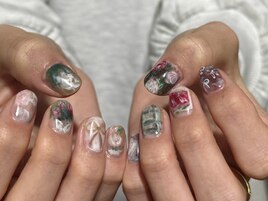 絵画ネイル