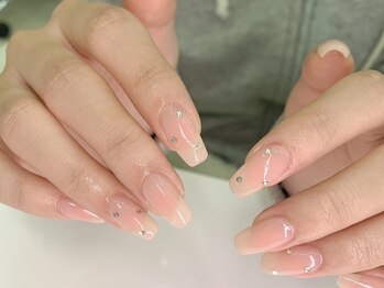 はあとねいる 今出川店の写真/【今出川店】高リピート率!シンプルネイル～トレンドのニュアンスネイルなど人気デザインが¥4400♪