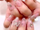 華やかワンホンネイル