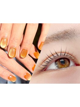 ネイル・アイメニューの同時施術が可能