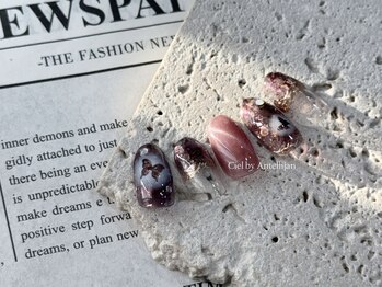 シエル バイ アンテリジャン(Ciel By Antellijan)/大人可愛い蝶ネイル