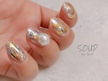 スープ(SOUP)/アルミ シルバーゴールド パール