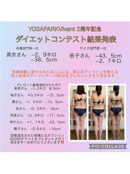 ヨサパーク ヴィヴァン(YOSAPARK Vivant)/痩せた人続出！