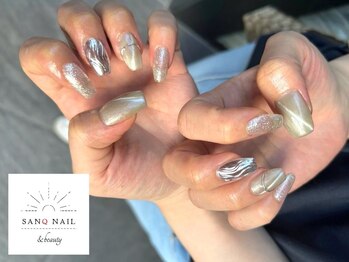サンクネイル アンド ビューティ(SANQ NAIL & beauty)の写真/“１本600円”自然な長さ出しでネイルが映える指先へ◎深爪や爪の形にコンプレックスがある方にも人気♪
