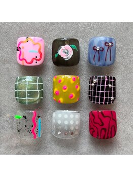 タオドットネイル(TAO...nail)/ 【フット】選べる親指アート