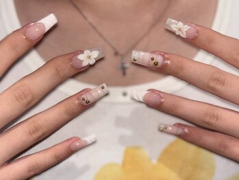 海外ネイル/長さだし/手描き