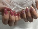 韓国ネイル　ミラーネイル