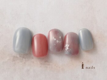アイネイルズ 横浜EAST店(I-nails)/カラフルもやもやネイル