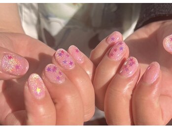 ダブリューアイラッシュ 中野(W.eyelash)/ピンクネイル