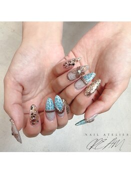 クリーム(Nail Atelier CREAM)/長さだし+定額デザイン