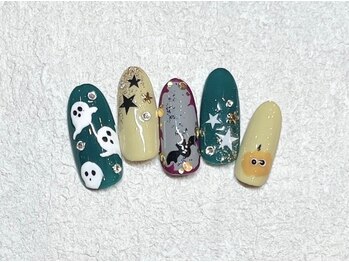 プルメリア(PLUMERIA)/ハロウィンネイル