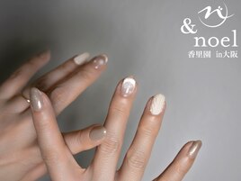 オフホワイト×ニットネイル