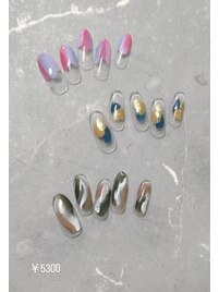 ニュアンス塗りかけネイル