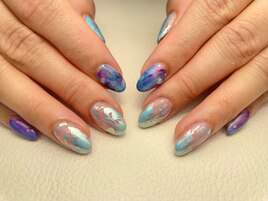 ～ブルーニュアンスネイル～