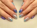 ～ブルーニュアンスネイル～