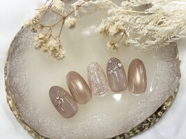 ラメ　リボン　マグネット