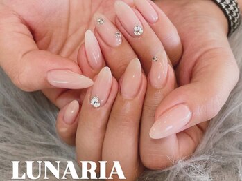 ルナリア(LUNARIA)の写真/【ご新規様限定/ちゅるんとワンカラー¥4,000】パーツ追加も可能◎上品と可愛いと兼ね添えた最強の指先に♪