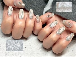 ニュアンスぷっくり大人ネイル☆