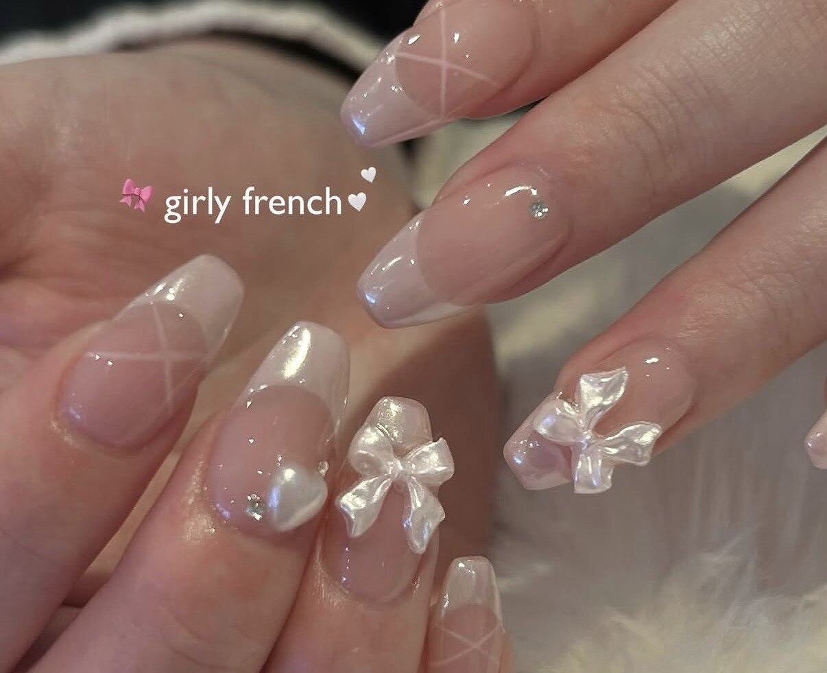 ネイルチップ ニュアンスネイル シンプルネイル ブライダルネイル