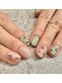 ネイルサロンファストネイルプラス 新宿店(FAST NAIL PLUS)&nbsp;マットな質感の小花柄♪