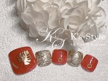 ケーズスタイル バイ キャンアイドレッシー(K's-Style by Can I Dressy)/レッドキラキラ【フット定額】