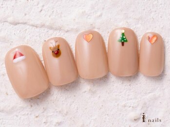 アイネイルズ 横浜WEST店(I-nails)/手描きクリスマス8480円