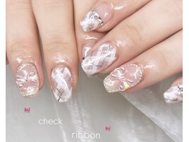 チェックとリボン！