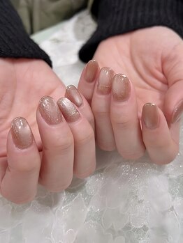 ラビーネイルズ 小倉魚町(Lovvy nails)/うるうるマグネットnail☆秋冬