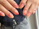 桃ネイル フルーツネイル 中目