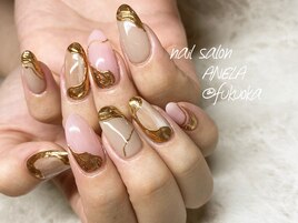 うねうねミラーネイル