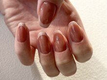 エムワイユーネイル(myu.nail)/ピンク×ピンクのフレンチ.。