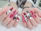 HELLO KITTYネイル