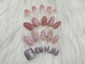 アクア ライズ 上大岡店(Aqua Rise)の写真/ちゅるんワンカラー、持込デザインや定額ネイルもご用意！初回他店様/自店付け替えオフ無料クーポン多数！