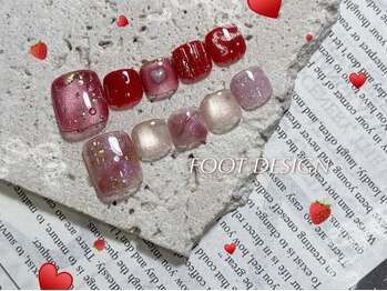 シエル バイ アンテリジャン(Ciel By Antellijan)/ちゅるんと可愛いフットネイル