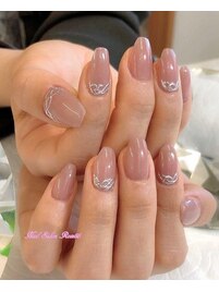 シンプルアクセサリーネイル