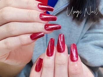 ウサギネイル 新大久保店(usagi nail)/マグネットフレンチ秋可愛い