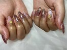 持ち込みデザインツイードネイル