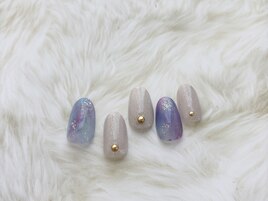 紫陽花ネイル