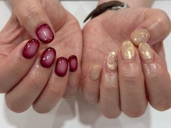 ネイルサロン ティフィン(tiffin)の写真/小さなお爪にぴったりの可愛いデザイン多数♪高い技術力で、繊細アートも対応OK！