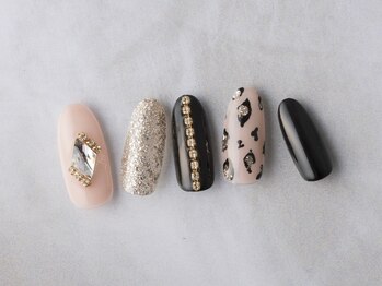 ネイルプラザ 河原町OPA店(NAIL PLAZA)/韓国ネイル×アニマル柄ネイル