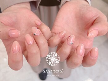 ネイルスタジオ アンビエント 表町店(Nail Studio ambient)/ビジューネイル