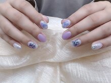 ミンミン(Min min)/紫陽花ネイル