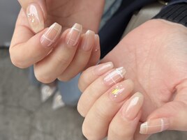 イニシャル入り 推しネイル///